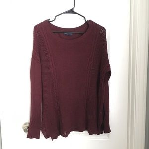 American Eagle maroon comfy sweater